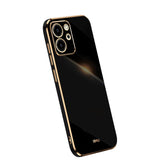 XINLI Straight Edge 6D Electroplate TPU Phone Case
